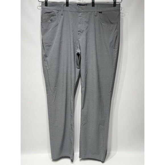 Travis Mathew Gray Performance 5-Pocket Golf Pants Stretchy Men Size 40x32 (A8) - Picture 1 of 11